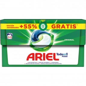ARIEL detergente original all in 1 pods 25 + 9 capsulas